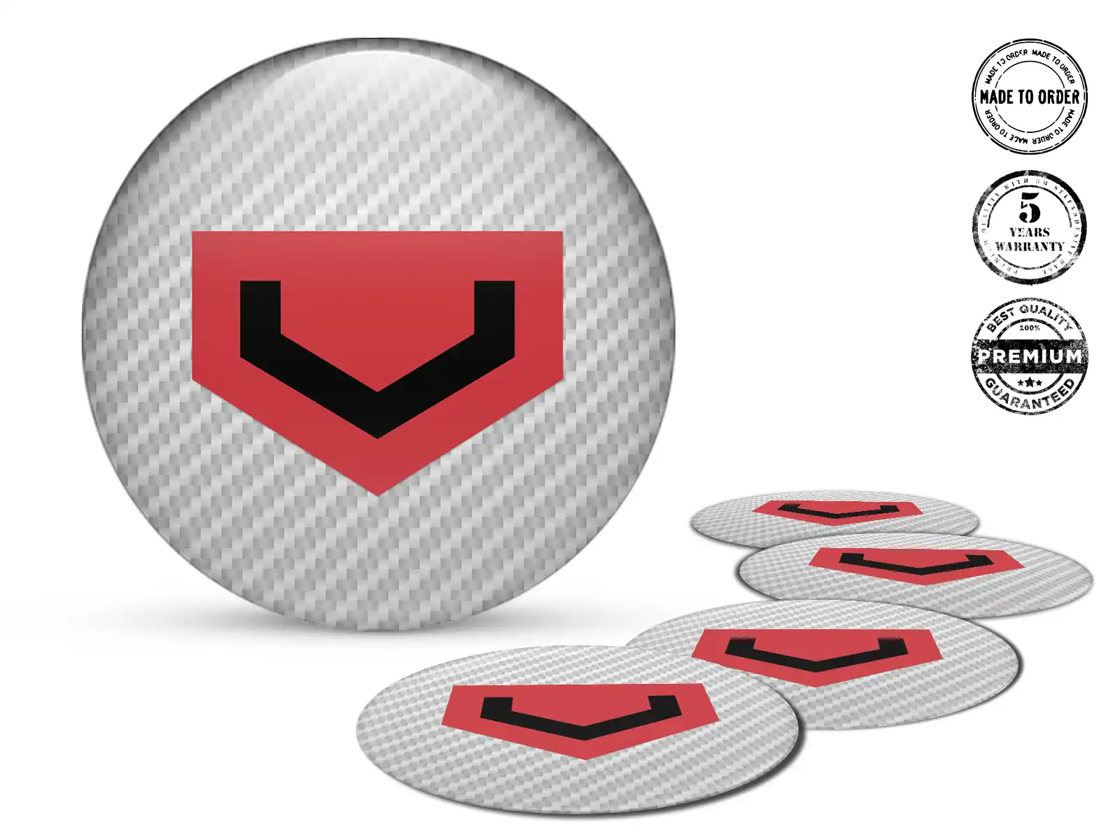 Vossen Pegatinas de Cúpula Estilo Emblemas de Aro de Lujo